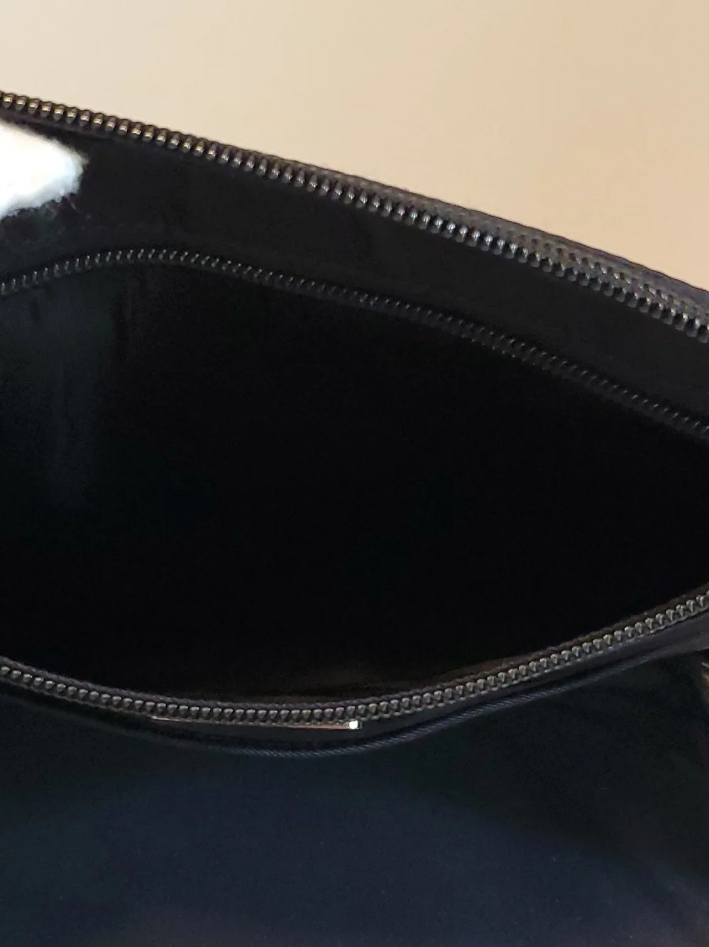 Authentic PRADA MILANO Black Nylon Makeup Bag with Zipper, Pockets - Picture 11 of 13